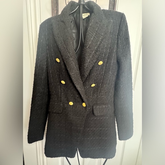 Jason Wu Black Tweed Blazer - Picture 2 of 5